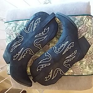 Women's Black Heeled Western Boots